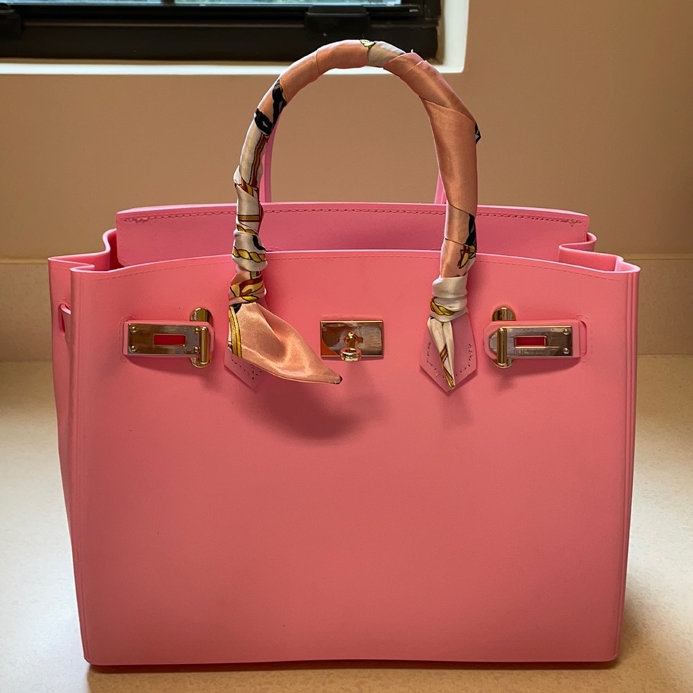 BLK Sheep Rubber Hermès style Bag